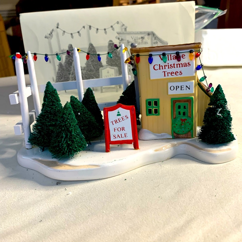 Department 56 original snow village Tree lot.